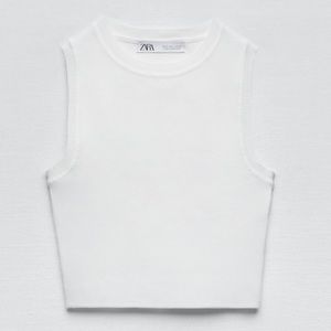 ZARA crop knit top